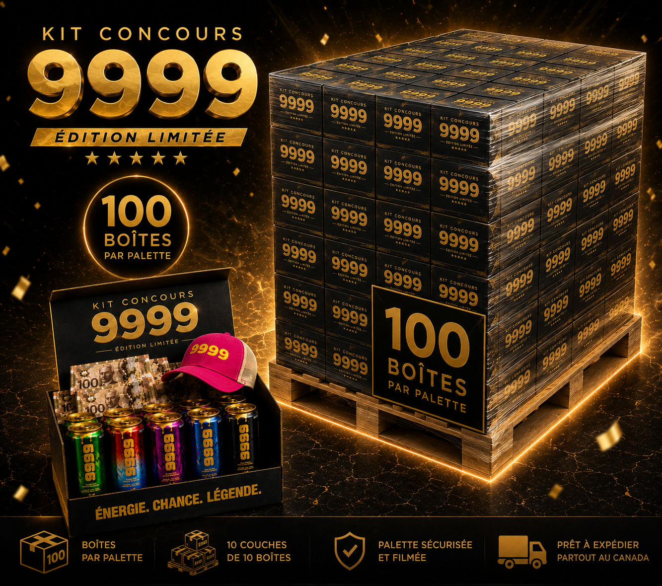 Palette Concours Or - 100 Pack