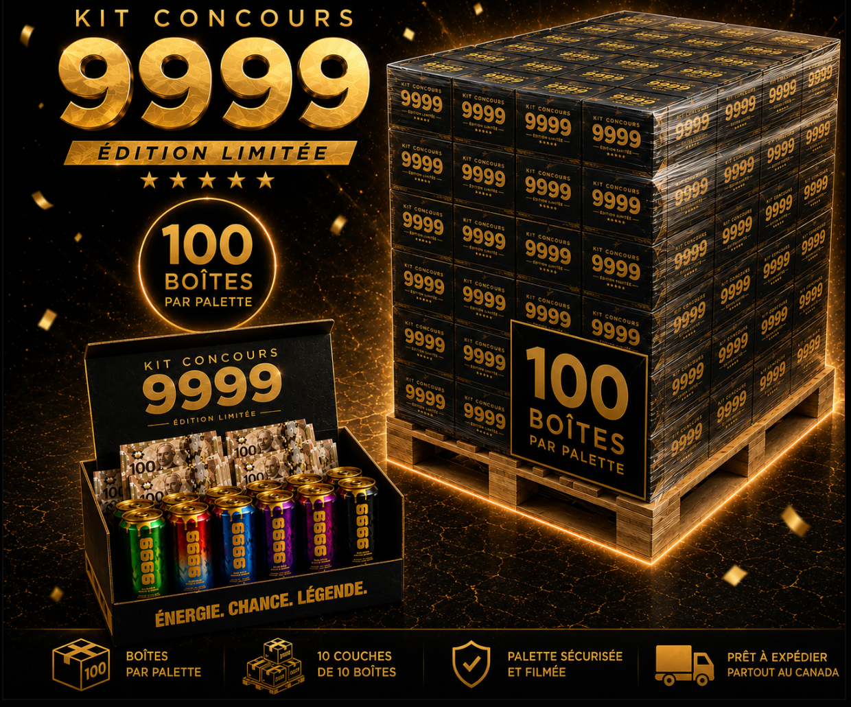 Palette Concours Or - 100 Pack